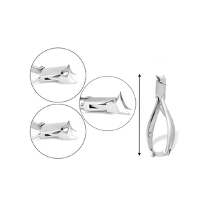 Alicates de Acero Inoxidable para Uñas Encarnadas con Punta Ultrafina, Alicates para Uñas Encarnadas con Doble Resorte, Tamaño 4 Pulgadas - Product Image 3