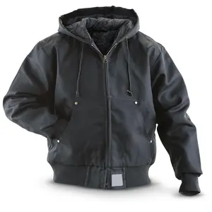 冬季工作服夹克价格便宜，oem设计夹克，带被子内部高质量批发