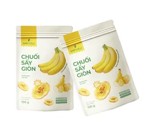 Fruta seca sin azúcar, producto caliente de Vietnam, comida de plátano entero, Solar, Natural, 100% de grado prémium, en venta