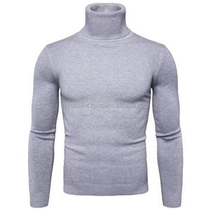 Men Winter Thermal Cotton <b>Fleece</b> High Neck Stretch Pullover <b>Sweater</b> Plus Size - Product Image 6