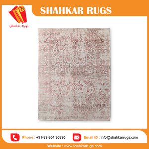 Alfombra Antipolvo de Lana Abstracta de Calidad Superior, Hecha a Mano, Lavable y Antimicrobiana - Product Image 5