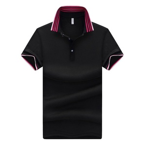 Polo exclusif à manches courtes en tricot gaufré à col rayé pour hommes du Bangladesh à prix compétitif en gros - Product Image 6