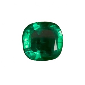 ธรรมชาติไม่ได้รับการรักษา3.45 Cts เบาะรูปร่างคุณภาพดีของแซมเบียมรกตโดย Sadiya นานาชาติ - Product Image 1