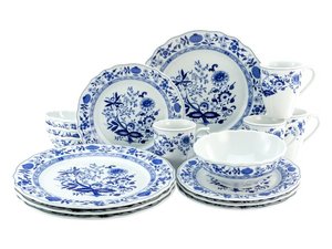 Vaisselle en céramique bleue et blanche, vaisselle <span class=keywords><strong>traditionnelle</strong></span> en porcelaine polie, <span class=keywords><strong>assiette</strong></span> à dîner - Product Image 2