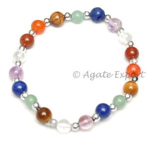 Wholesale Semiprecious Stone Chakra Stone <b>Bracelets</b> for Healing - Product Image 1