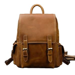 Sac de voyage en cuir véritable de luxe, unisexe, léger, fermeture éclair, utilisation scolaire, MBF-0338 - Product Image 1