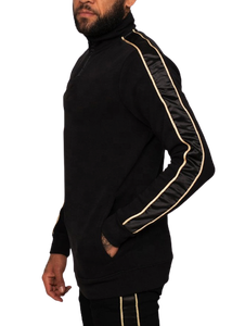 Haute qualité taille rayure hommes sweat à capuche personnalisé hommes sweat - Product Image 4