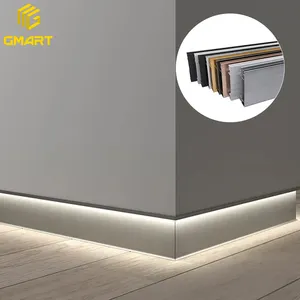 Plinthes modernes <span class=keywords><strong>en</strong></span> PVC imperméables avec connecteur d'angle – Grande Vente - Product Image 1