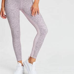 Leggings imprimés taille mi-haute pour femmes avec poches, ensemble 2 pièces en Spandex/Polyester, longueur intégrale, pour fitness, yoga, entraînement, course à pied et sport - Product Image 3