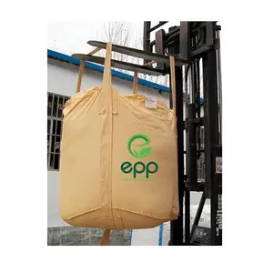 Baffled type bulk bag PP woven sacks for fertilizer waterproof PP woven bag for chemicals 500kg 1000kg 700kg Circular bulk bag