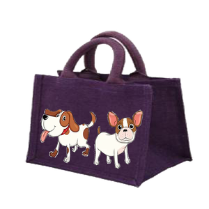 Sacs à provisions en jute 100% de haute qualité écologiques avec une belle impression et une poignée rembourrée tissée Prix compétitif promotionnel - Product Image 4