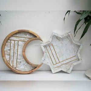Meilleure vente nouveau plateau de nacre fait à la main Vintage artisanat Animal incrustation Bakhoor Mubkhar plateau poli plateau de service nacre - Product Image 6