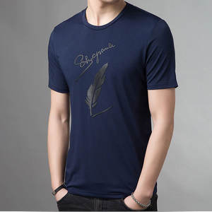 T-shirts surdimensionnés pour hommes personnalisés 50% coton 50% polyester chiné tissu nouveaux designs avec des styles unis en gros - Product Image 6