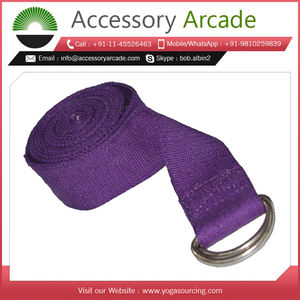 สายรัดโยคะผ้าฝ้ายใหม่สายรัดผลิตภัณฑ์กีฬาและความบันเทิงที่ออกแบบตามต้องการความยาวและสีที่หลากหลาย - Product Image 6