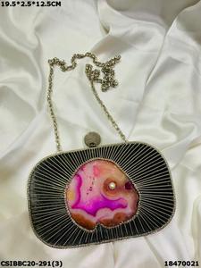 Craftstages International Designer Handmade Brass Mother of <b>Pearl</b> Evening <b>Clutch</b> <b>Bag</b> for Bridal Wedding Parties Ladies - Product Image 3