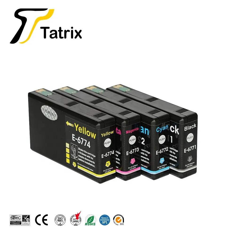 Tatrix T6771 T6772 T6773 T6774ตลับหมึกเครื่องพิมพ์สีสำหรับ Epson WorkForce Pro WP-4511 WP-4521 WP-4531