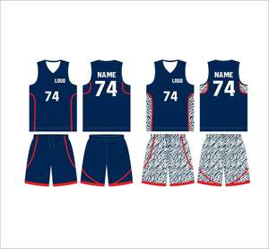 Uniformes de Baloncesto Unisex Personalizados, Transpirables, Antibacterianos, de Secado Rápido, Tallas Grandes - Product Image 1