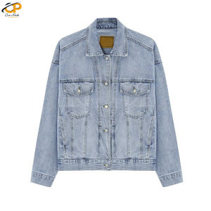 Blouson en jean pour hommes, vêtement d'extérieur, Vintage, ample, surdimensionné, à la mode, printemps-automne 2022 - Product Image 2