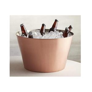 Classic Design Ice And <b>Water</b> <b>Bottle</b> Storage Bucket Handmade Copper Round Shape Ice Basket For Home Usage - Product Image 1