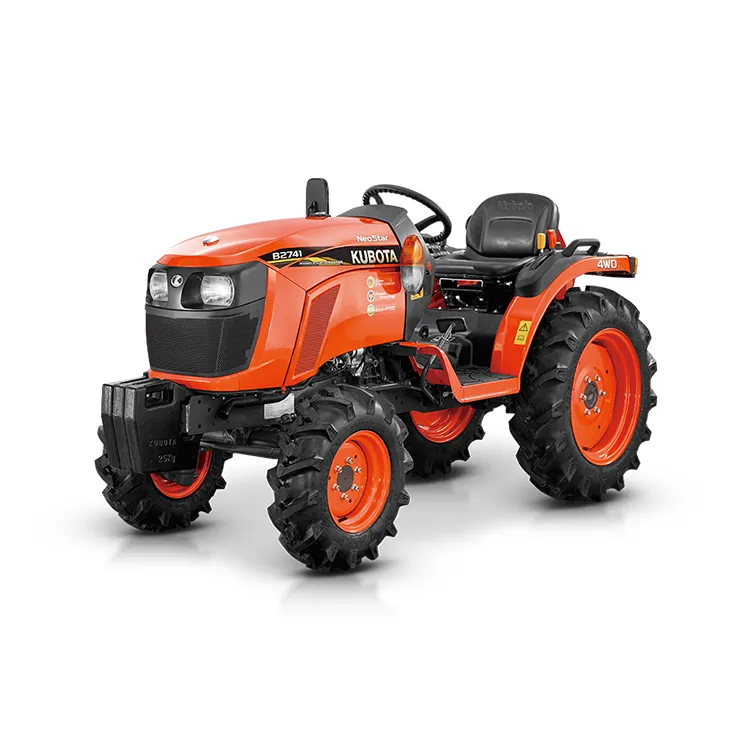 Tracteur agricole tracteur Kubota 4x4 en promotion, facile à entretenir, système de conduite, B2741