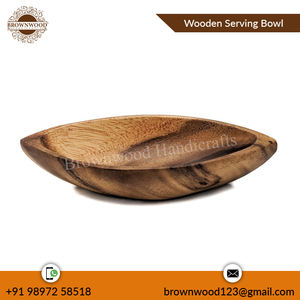 Cuenco de servicio de madera de calidad superior de larga duración para el hogar, restaurantes, hoteles, usos al aire libre e interiores para fiestas - Product Image 4