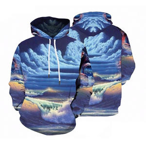 Sudaderas Multicolore Sublimation Impression Numérique Personnalisée Hoodies pour Hommes Sudadera 3d Vente en Gros Fabrication Pull Over Hoodie. - Product Image 1