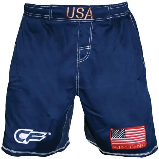 Personalizado Flex equipado pantalones cortos de nuevo/BJJ pantalones cortos MMA, EE. UU. Bandera mma corto