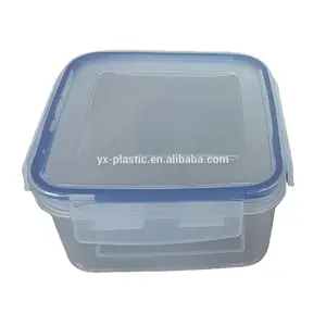 700Ml Klik Lock Seal Plastic Voedsel Opslag Vierkante Luchtdichte Voedsel Containers