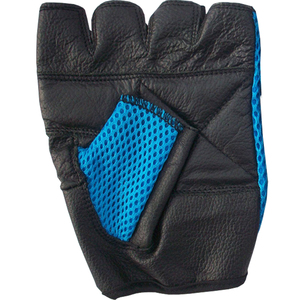 Motown Motorbike Equipment Leather Half Finger Breathable Motorcycle Racing Gloves Black Waterproof UV Protection Non-Slip - Product Image 2
