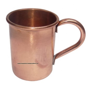 Moscow Mule Cylindrical Copper <b>Mug</b> With Handle for Home Office Gift Birthday and Christmas - Product Image 1