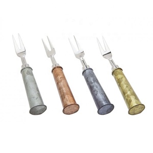 Good Quality Cheap Price Natural Antique Bone Handle Steel Fork Cutlery / Flatware Set Fork Spoon Cutlery Bag Customized Logo - Product Image 3