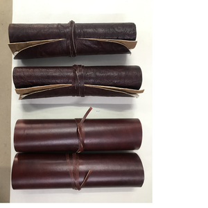 Diario grande de cuero en relieve con papel de trapo de algodón hecho a mano para artesanos Diario de cuero en relieve hecho a mano con trapo de algodón - Product Image 1