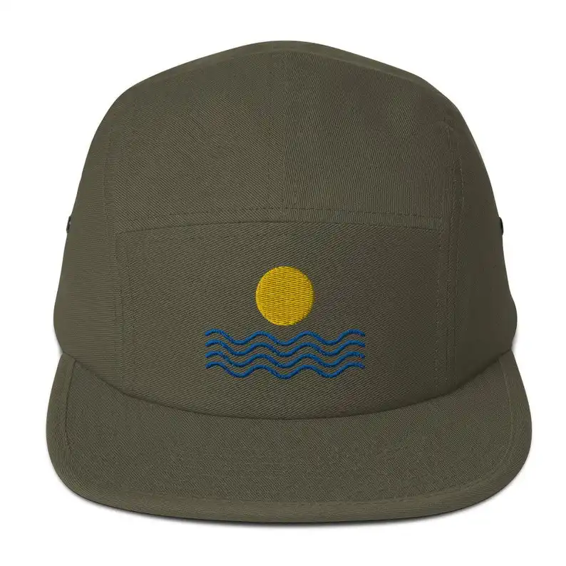 5 paneller Snapback şapka işlemeli özel Logo şapka hızlı kargo süresi ücretsiz örnek kamp şapka vietnamca üreticileri