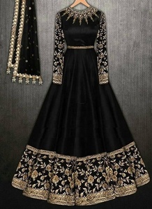 Nuevo-y-de última moda. De-Indian/pakistaní piso-longitud vestido adornado en cristal cuentas de vidrio de trabajo de la piedra para la boda = 2020 - Product Image 2