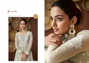 Chikankari-vestido Anarkali de edición exclusiva para mujer, vestido femenino de serie, Anarkali Kurti - Product Image 2