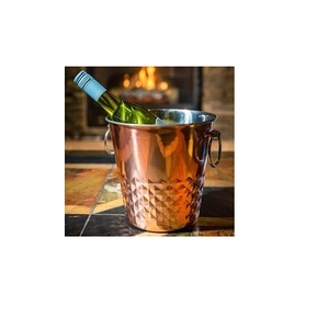 Enfriador de cobre para vino y champán, cubo de hielo enorme y tamaño personalizado para 1 botella - Product Image 1