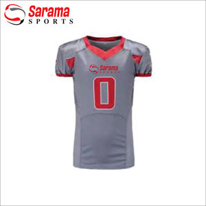 Maillot et pantalon de football américain cousus gris et noir Uniforme de logo d'équipes d'hommes de haute qualité - Product Image 2