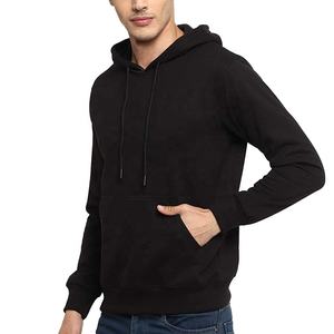 100% Cotton New Custom Men's Oversized Pullover <b>Hoodie</b> <b>Black</b> Crew Neck <b>Plain</b> <b>Hoodie</b>-for Winter - Product Image 5