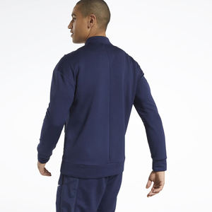 Chándal de invierno tricot de poliéster de alta calidad para hombre, chándal de entrenamiento liso de estilo informal con cuello levantado y cremallera para niños - Product Image 3