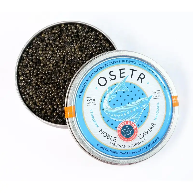 Natürlicher schwarzer Kaviar Sibirischer Stör rogen