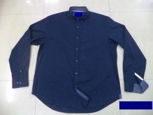 Chemise décontractée pour homme 100% coton popeline respirante et infroissable, col boutonné, mode estivale écologique - Product Image 3