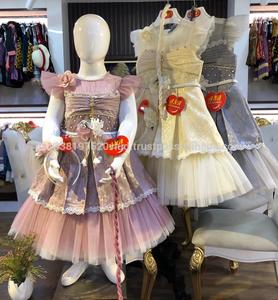Robe de soirée pour enfants, Mini sans manches, tenue de fête, Frock, motif de fleurs, nouvelle collection - Product Image 2