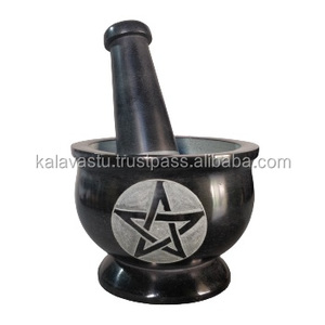 สากหินตกแต่งด้วยมือพร้อมรูปห้าเหลี่ยมแกะสลักหินธรรมชาติ - Product Image 1