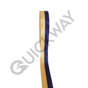 Cintas Personalizadas Grosgrain Cinta Ceremonial Medalla Cintas Personalizadas Color Verde Sólido Con Línea de Diseño Blanco - Product Image 3