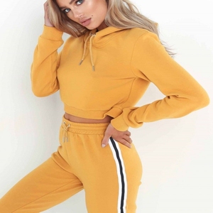 Haut et bas femmes luxe Street Wear hiver mode fille soie survêtement et survêtement pour la course et le Jogging Style 2025 - Product Image 1