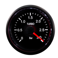 AGABO270-3BAR 52mm Waterproof Black LED Display Boost Gauge White Plastic Housing 12-Month Warranty for Diesel Trucks/Cars CE