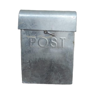 Buzón de correo de jardín galvanizado de Metal de alta calidad buzón montado en la pared hecho a mano para uso al aire libre listo al por mayor - Product Image 1