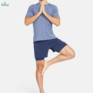 Pantalones cortos de LICRA para hombre, mallas con logotipo personalizado de alta calidad para gimnasio, venta al por mayor - Product Image 3