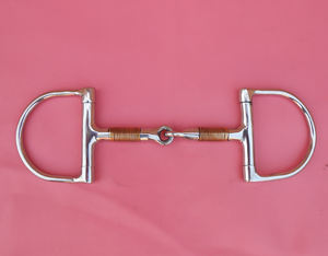 Broca de caballo occidental de acero inoxidable para montar y competir Logotipo personalizado con diseño de gancho con cuerda de plomo - Product Image 1