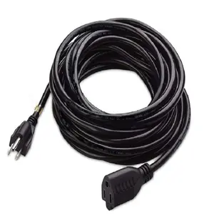 16 AWG Heavy Duty AC Power Extension Cord (Power Extension Cable) in 15 Feet (NEMA 5-15P to NEMA 5-15R)